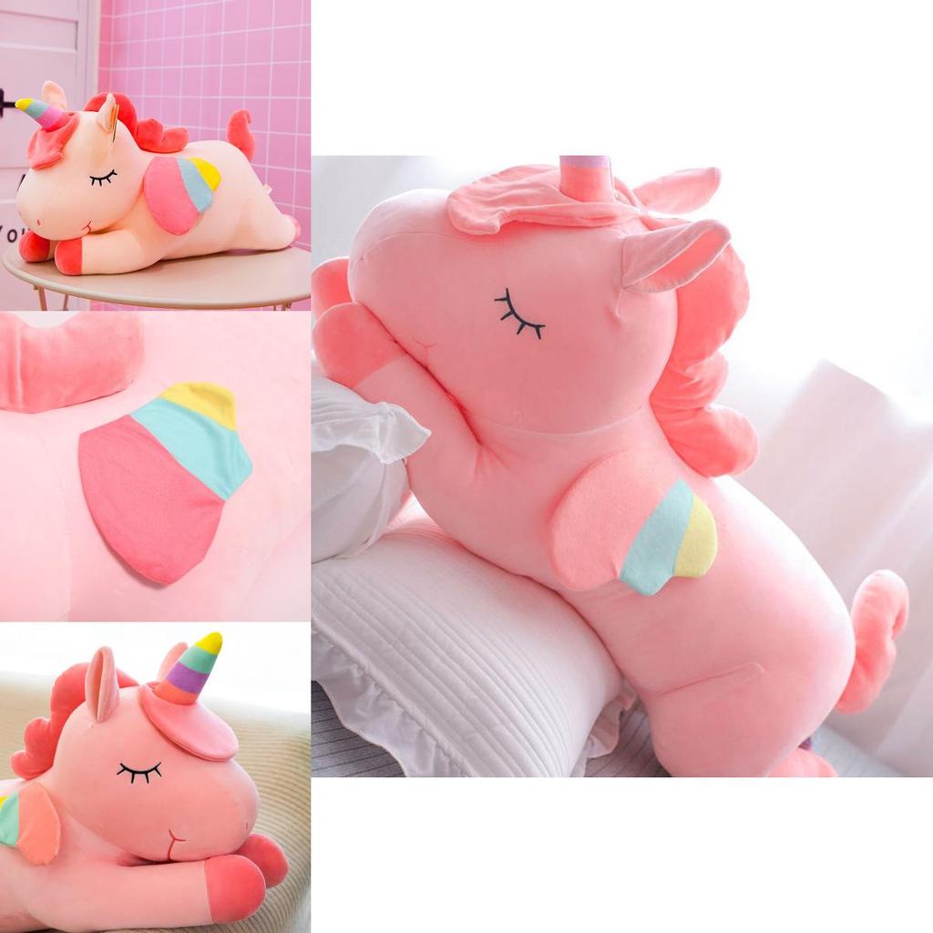 Adorable Unicorn Stuff Toy Soft Plush Doll Cushion Perfect Kids Birthday Gift