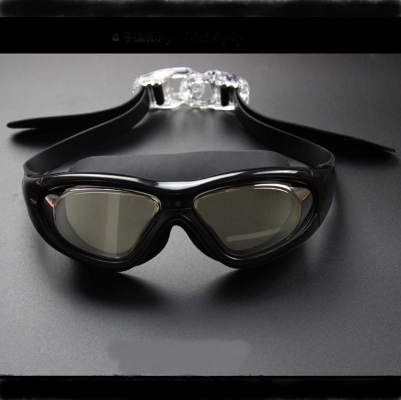 Genuine Large Frame Anti-Fog Electroplated Swimming Goggles for Diving, Waterproof & Comfortable, Unisex