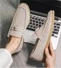 Fashion Fashion Men's Casual Shoes Genuine Suede Leather Men Classic British Style Tassels Loafers Moccasins Mens Outdoor Driving Flats