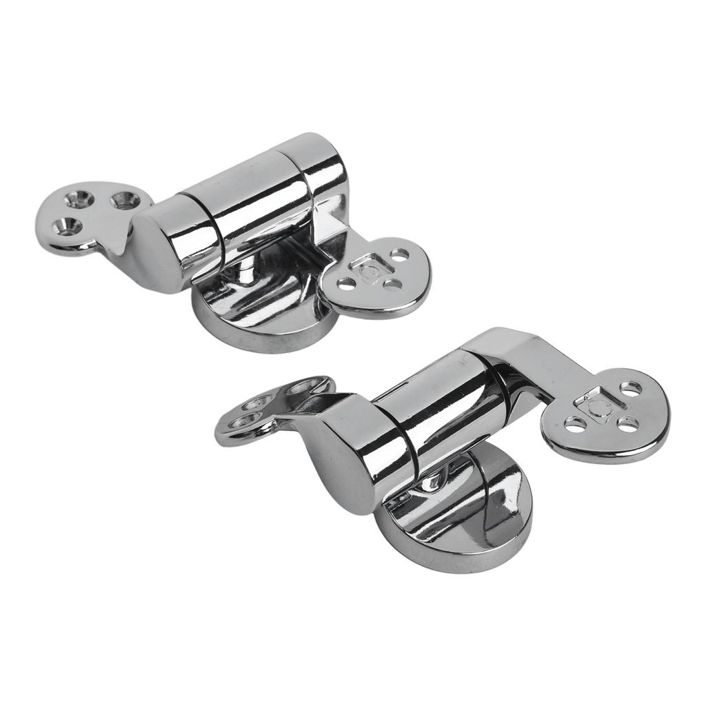 2Pcs Zinc Alloy Toilet Slow-Down Hinge Replacement For Wooden Toilet Adjustable Pew Hinges Connecting Cover Slow-down Fittings