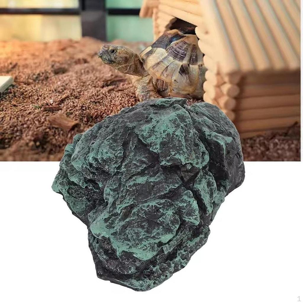 Turtle Basking Hide Cave Tortoise Resting Terrace Landscaping Resin Realistic Climbing for