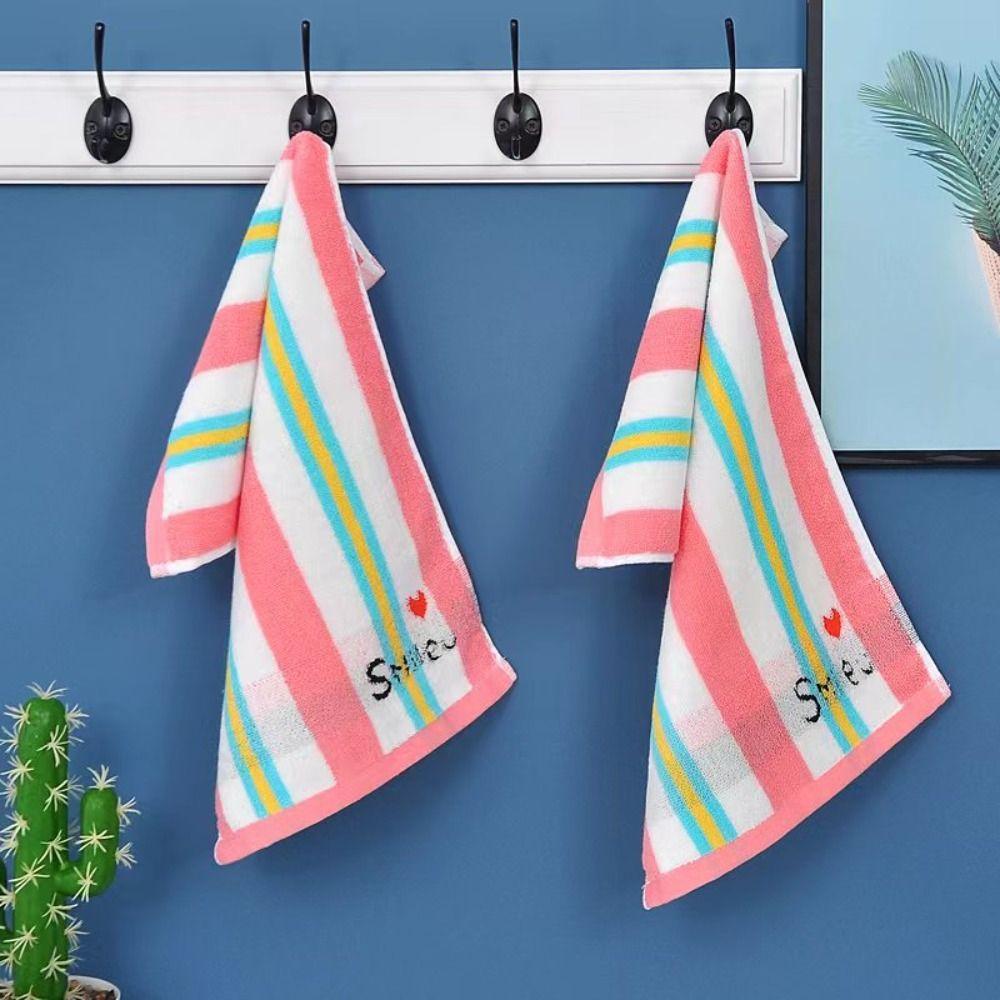 

2Pcs 25x50cm Colour Bar Bath Towel Luxury Shower Towel Sports Towel Swimming