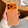 Korea Candy Transparent Matte Magnetic For Magsafe Case For iPhone 15 Plus 16 17 Pro Max Wireless Charging Shockproof Soft Cover