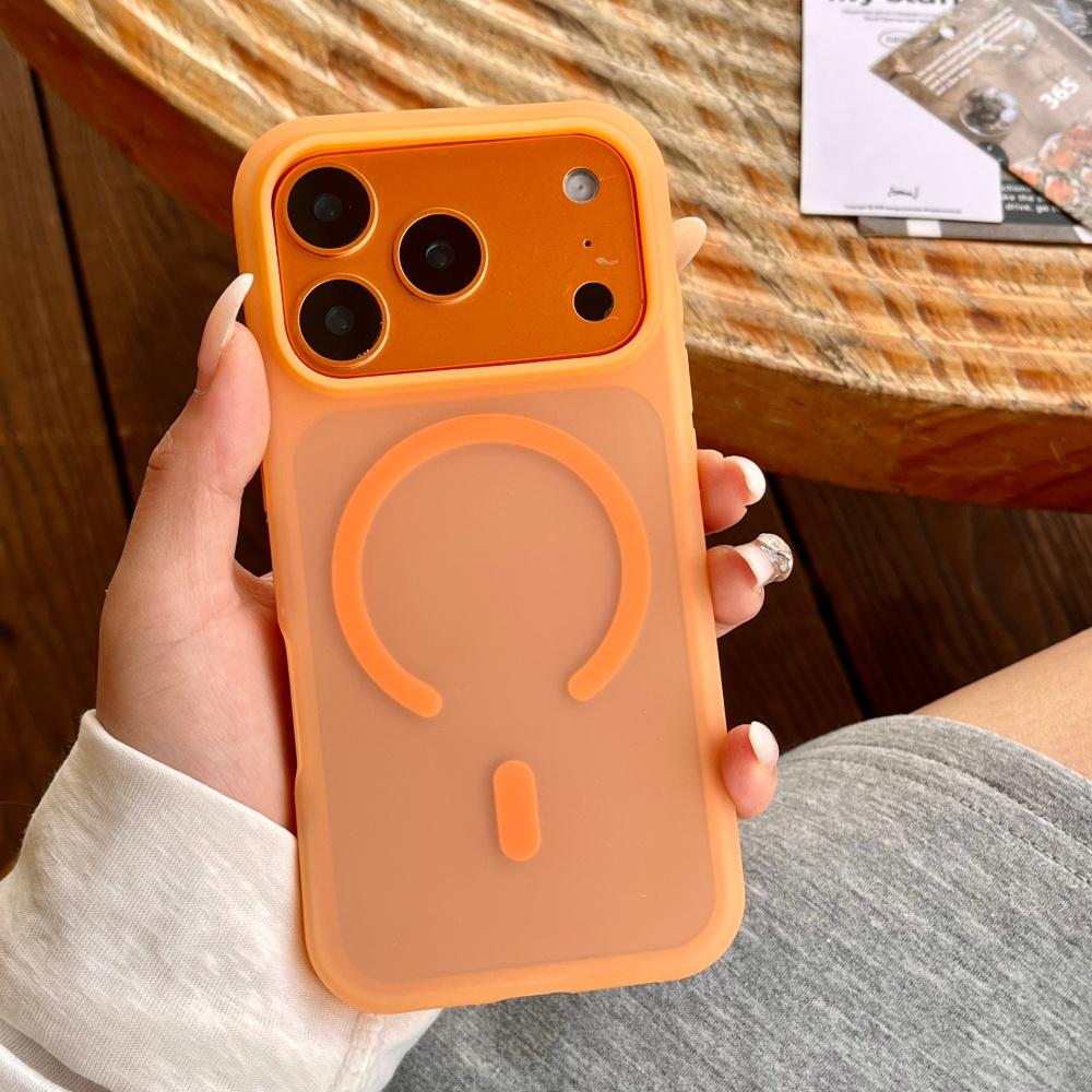 Korea Candy Transparent Matte Magnetic For Magsafe Case For iPhone 15 Plus 16 17 Pro Max Wireless Charging Shockproof Soft Cover
