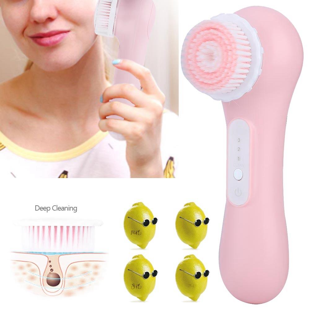 Electric Face Cleansing Brush Household Skin Pore Deep Cleaner Massage Instrument