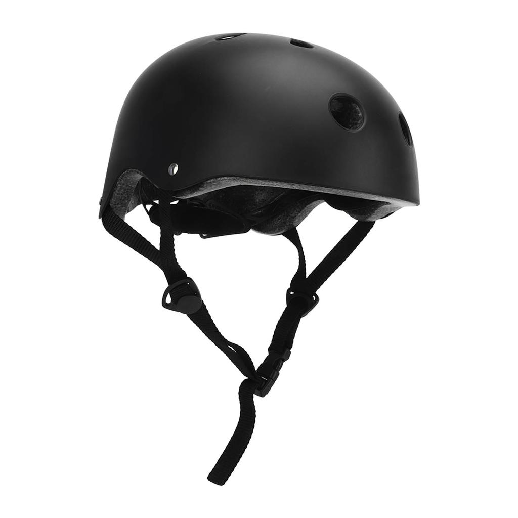 Skateboard Radfahren Helm ABS EPS Verstellbar Elektroroller Sicherheitshelm für Kinder Schwarz L