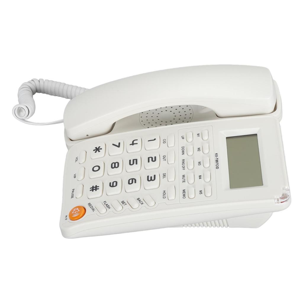Desktop Telephone Big Button Corded Landline Telephone 16 Bit HD Screen Wired Phone for Home Hotel