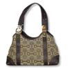 Used Handbag 145761 Horsebit Canvas/leather Beige Brown