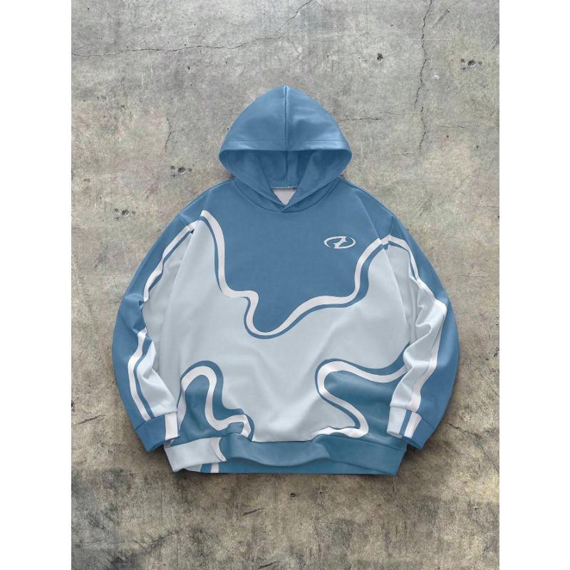 

The new men s hooded sweatshirt for Spring and Autumn 2025 features a casual comfortable and soft 3D pattern print M