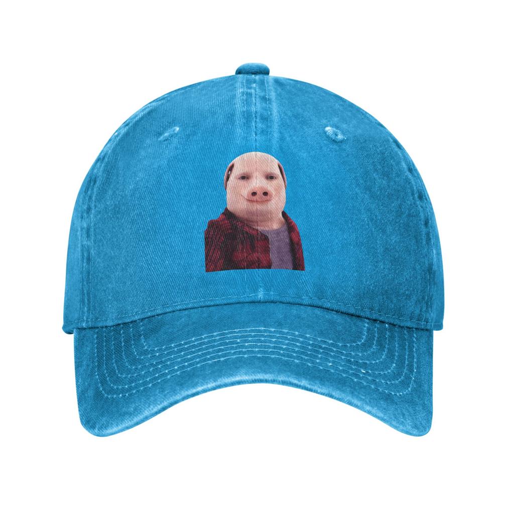 John Pork ruft Jeansstoff Kappe Lässig Baseballkappen Verstellbarer Hut Sommer Unisex Baseballkappen