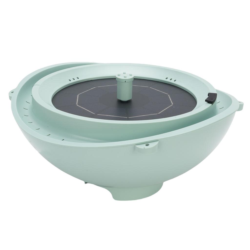 Solar Bird Bath 2L Capacity Live Water Circulation Solar Fountain Bird Bath Feeder Bowl with Hanging Rope