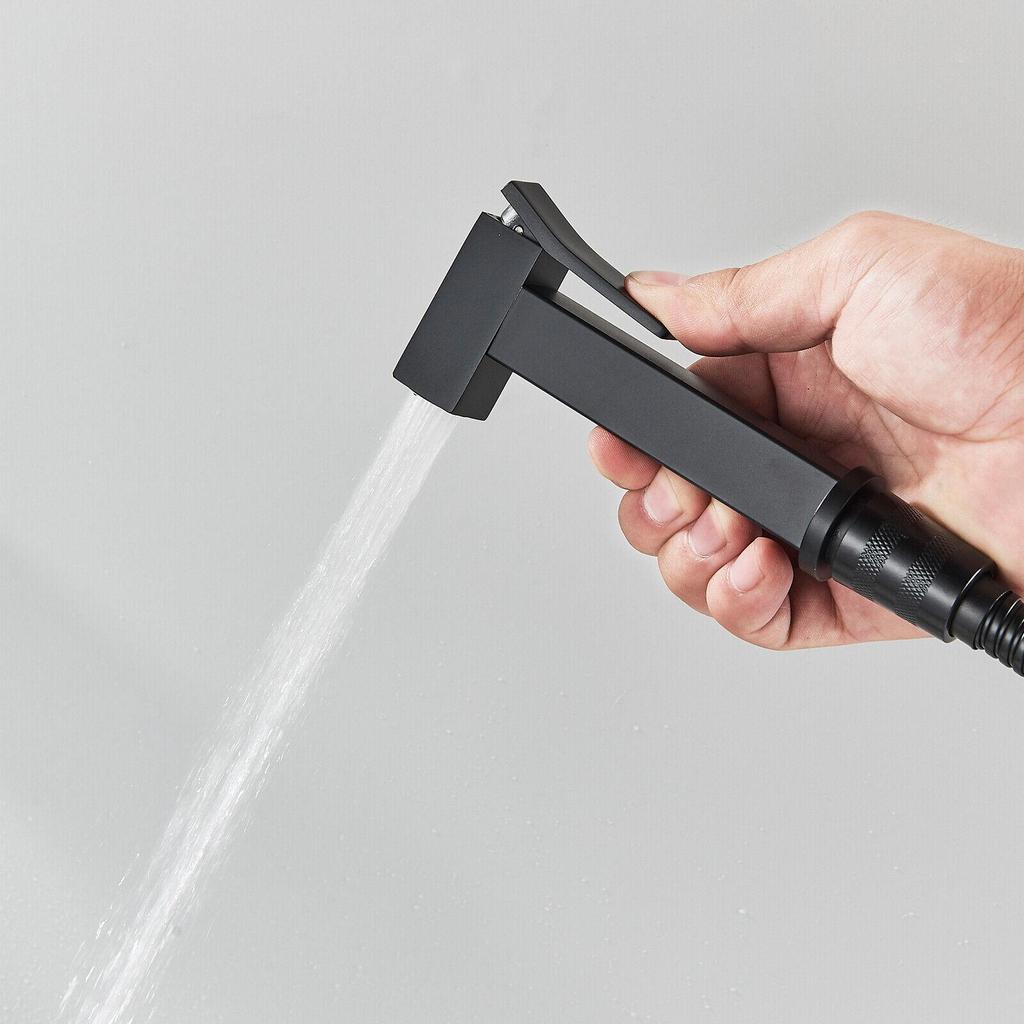 Hand-Bidet-Sprühset, Messing-Sprühpistole, selbstreinigender Badezimmer-Handbrausekopf für Toilettensprüher mit Schlauch