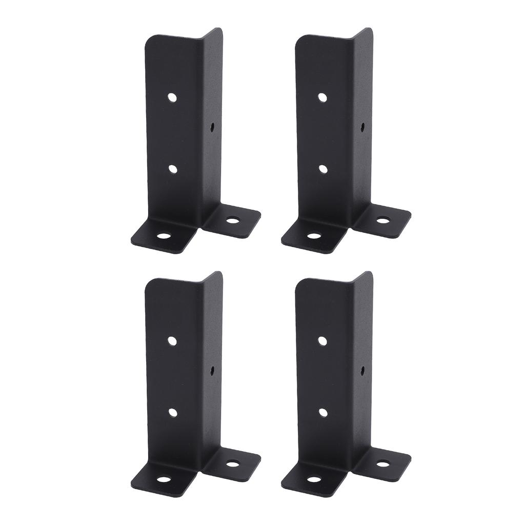 4 Sets Post Anchor Brackets Metal Base Bracket Mounting Kit for Deck Support Heavy Duty Fence Porch Railing Handrails
