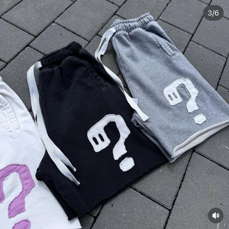 European and American summer street worn print loose drawstring casual shorts