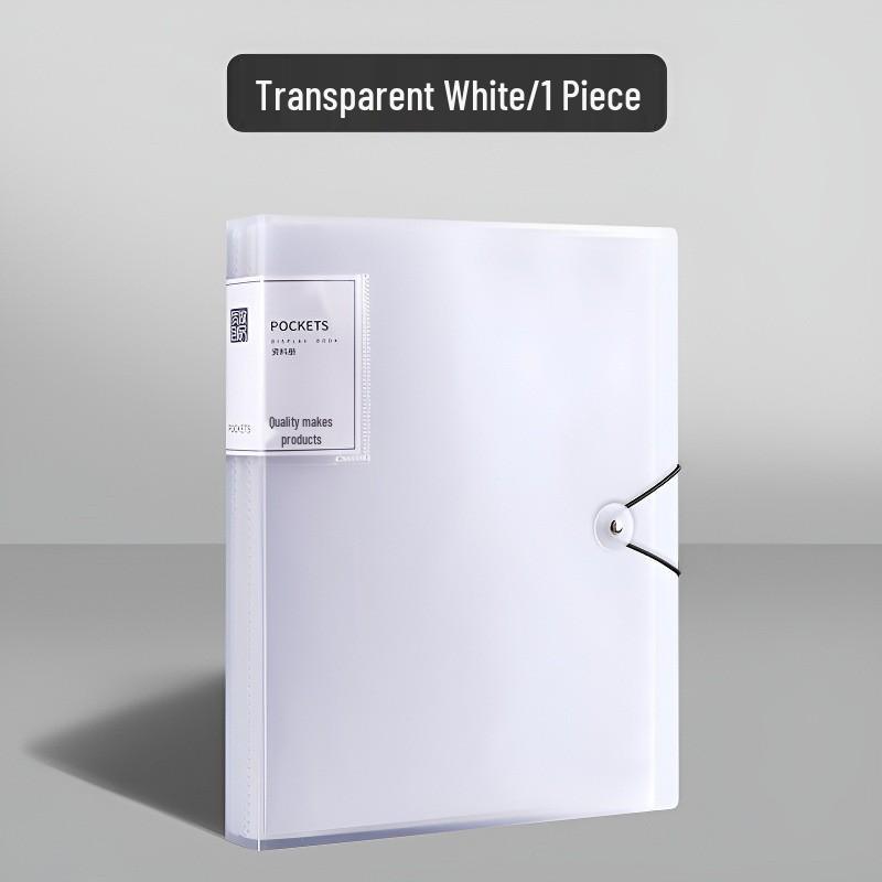 A4 Clear Multi-Layer Ring Binder: Student Certificate, Test Paper, Prenatal Checkup, Music Score Storage Folder