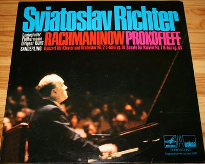 LP-skiva SVJATOSLAV RICHTER - RACHMANINOW, P - Konsert för piano och orkester N 80553ZK MELODIA AUSLESE Tyskland Klassisk Begagnad