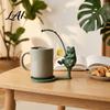 Funny Tea Steeping Gadget Fishing Friends Bag Holder Cute Resin Teabag String Keeper Whimsical Animal Handmade Craft Decor Fun Kitchen Counter