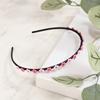 Handmade Headband Daily Headband Angel Scrunchie Cubic Flower Pink