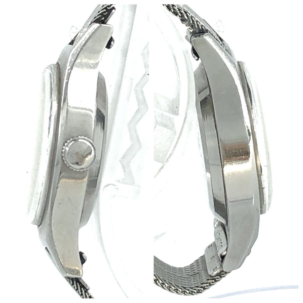 Working Good SEIKO Vintage HI-BEAT 36000 1944-0012 250530 C.1972 Hand Wound Stainless Steel Silver Dial Women's Watch WATER RESIST 3-Hand