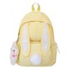 Student Schoolbag Girl's Cute Rabbit Ears Backpack Large Capacity Backpack