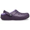 Crocs Warm, light and comfortable round-toe slippers hole shoes women's dark iris purple