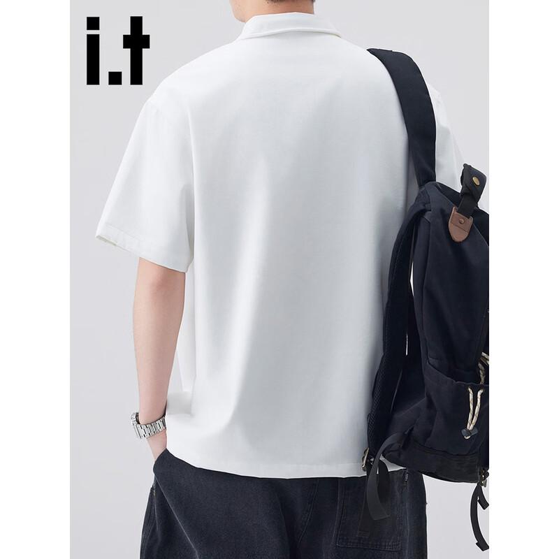 Men's Ice Silk Half-Zip Polo Shirt