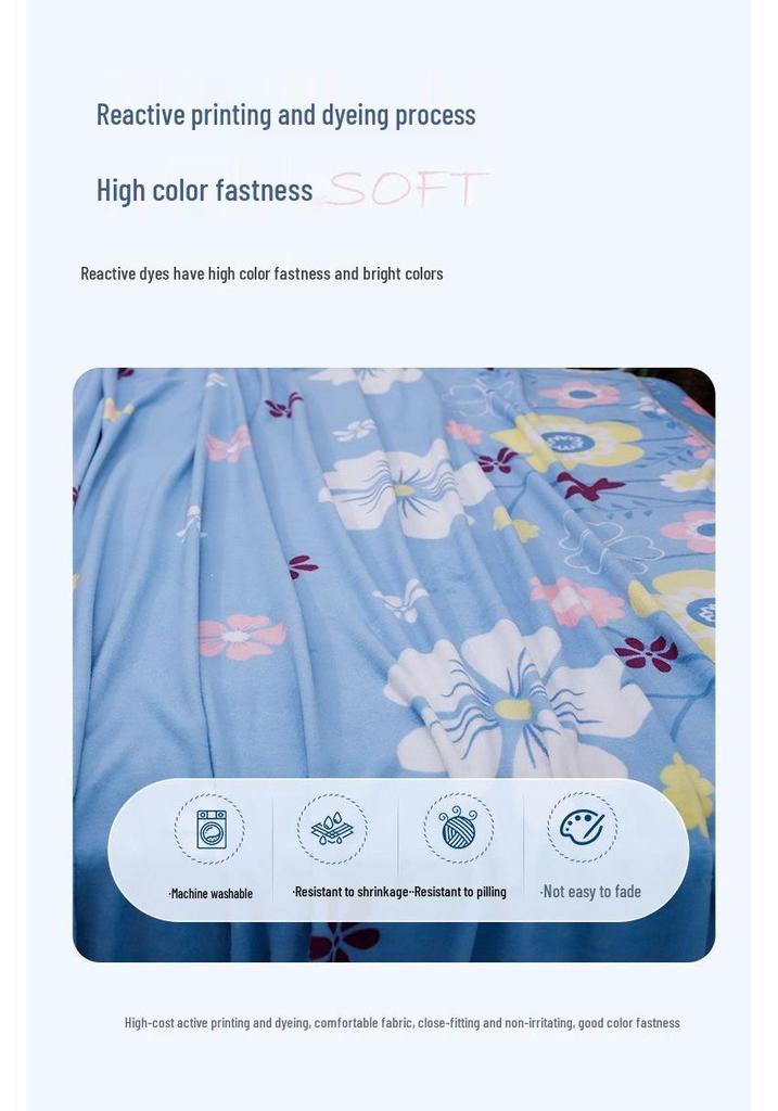 Superweiche Flanell-Korallenfleece-Decke - Plüschig, Verdickt, für Einzel-/Doppelbett, Ganzjahresgebrauch.