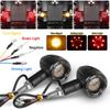 2pcs Universal Motorcycle LED Bullet Lights - DC12V Turn Signal Brake Tail Blinker Lamps