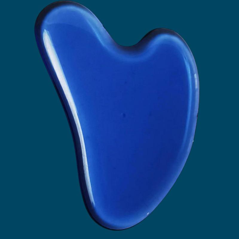 Heart-Shaped Rose Quartz Dual Roller & Massage Board Set - Non-Jade White Facial Tool