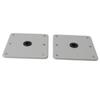 2PCS Boat Seat Bases Aluminium Alloy 6 Screw Holes 3/4 Inch Pin Post Mounting Base for Marine Boat S