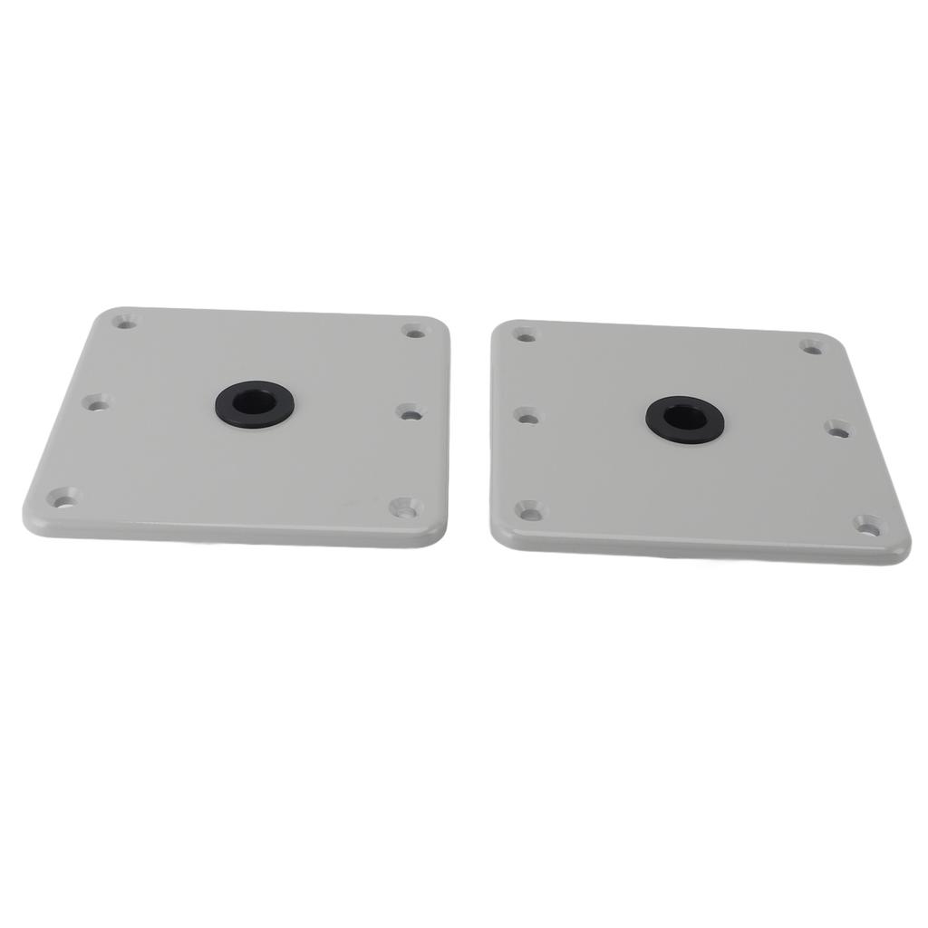 2PCS Boat Seat Bases Aluminium Alloy 6 Screw Holes 3/4 Inch Pin Post Mounting Base for Marine Boat S