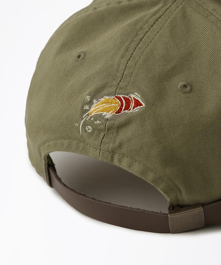 OUTSTANDING [Looney Tunes] Cotton Ball Cap(Wile E. Coyote)_Olive