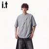 Izzueit Men's Loose-Fit Crew Neck T-Shirt