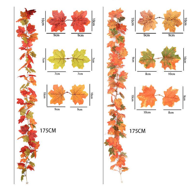 Maple Leaf Vine Autumn Hanging Ornaments for Thanksgiving and Harvest Festival Decor