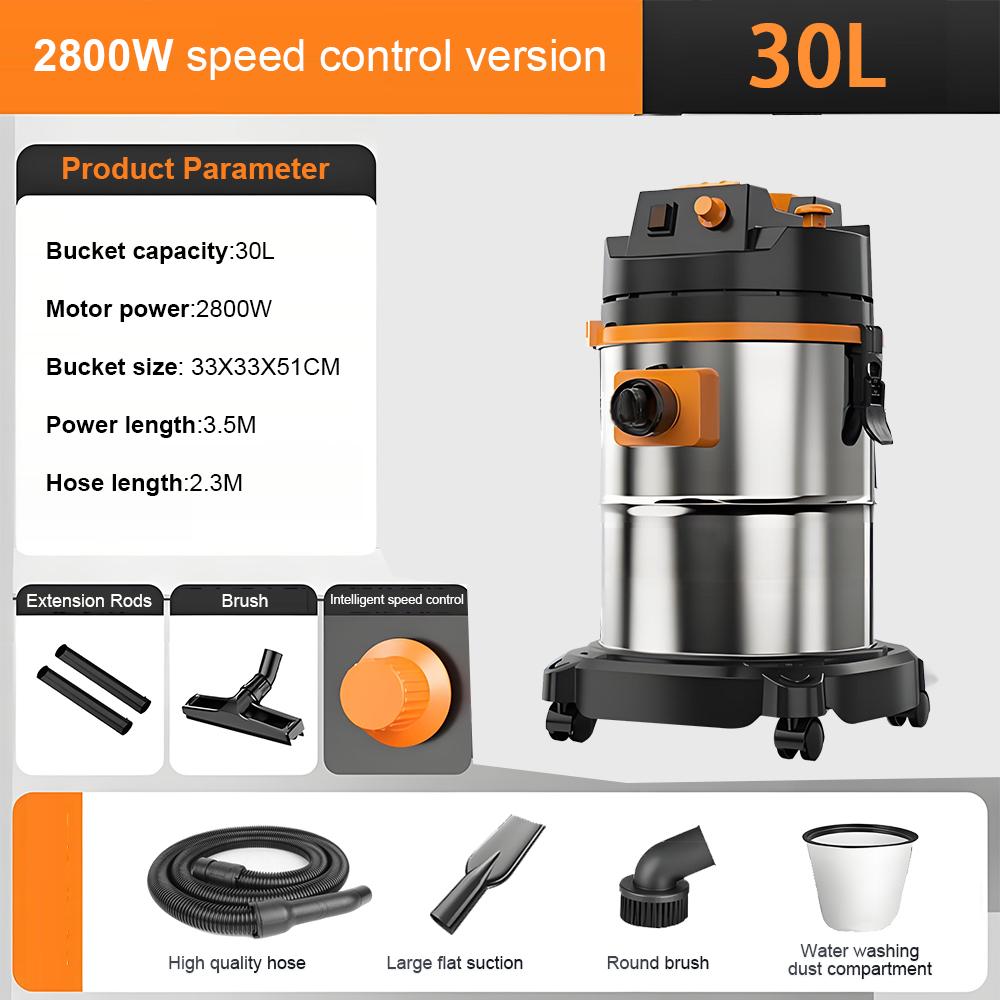 

Электрический пылесос 2800 Вт Бытовой Магазин автомойки Высокая мощность Уборка Декорация Шов Промышленный пылесос