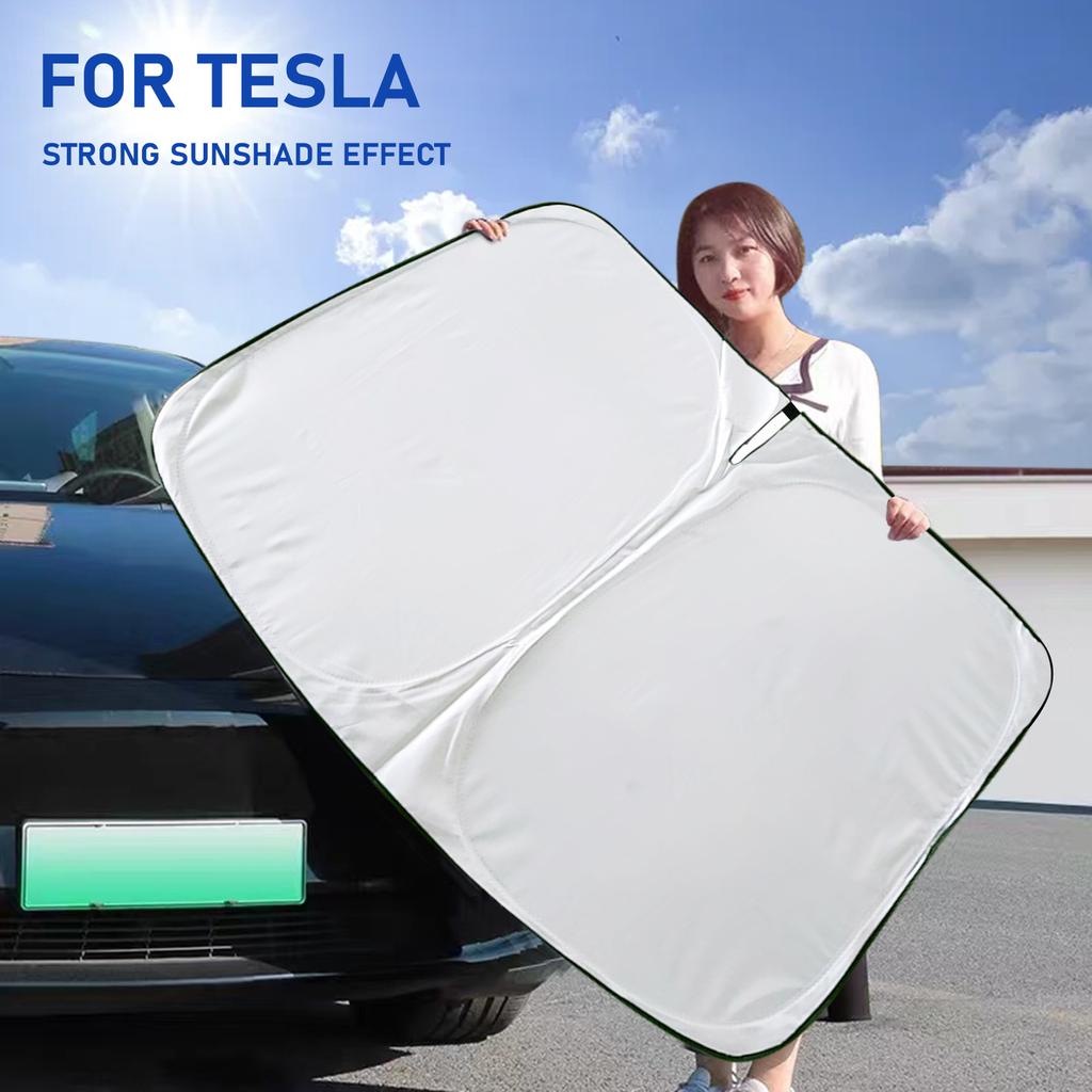 Pokrowce na osłony przeciwsłoneczne na przednią szybę samochodu Osłony przeciwsłoneczne na przednią szybę samochodu Parasol Coche Dla Tesla Model 3 Y Akcesoria 2023