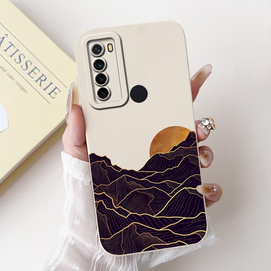 For Xiaomi Redmi Note 8 8T Case Fashion Painted Camera Protection Square Silicone Coque Soft Cover For Redmi Note8 Note8T Fundas