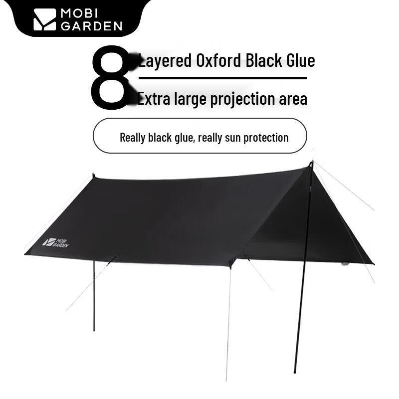 MOBIGARDEN Sky Dome 410 Black Vinyl Camping Tarp