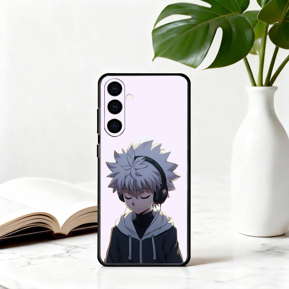 H-Hunter K-Killua Z-Zoldyck H-Hunter-KZ Phone Case Black Silicone Soft For Samsung Galaxy A73,A72,A71,A70,A53,A52,A51