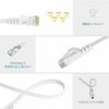 LAN Cable 3m CAT6 Flat Category 6 RJ45 Ethernet Cable Lan Cable 3m Flat Cable Soft Rankable Nail Break Prevention Compatible with Modem Router PS3 PS4