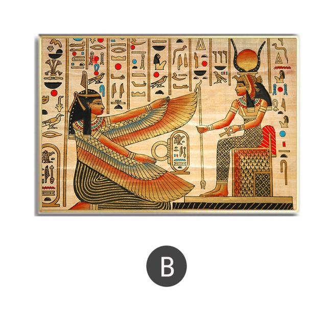 Dekoration für Zuhause, Retro-Dekor, Poster, Vintage, altägyptisches Leinwandbild, Wandbild für Zuhause, Design, ohne Rahmen