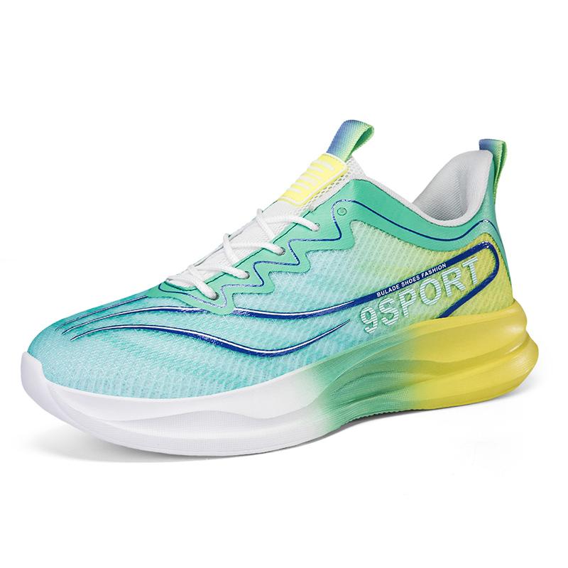 Running Shoes Men Durable Flat Breathable Anti-Slip Men'S Shoes Comfortable Lightweight Soft Lace-Up Sports Shoes Men