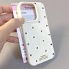 Cute Bow Silicone Leather Case For iPhone 11 Case iPhone 16 13 12 14 15 Pro Max 14 15 16 Plus Soft Shockproof Phone Cover Funda