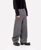 Dideobeulyueseui Balloon Fit Cotton Pants (Gray)