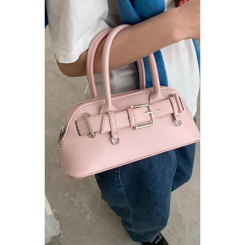 Korean version of spring fashion bag crossbody bag women's 2025 new simple hand-held shell bag versatile shoulder bag