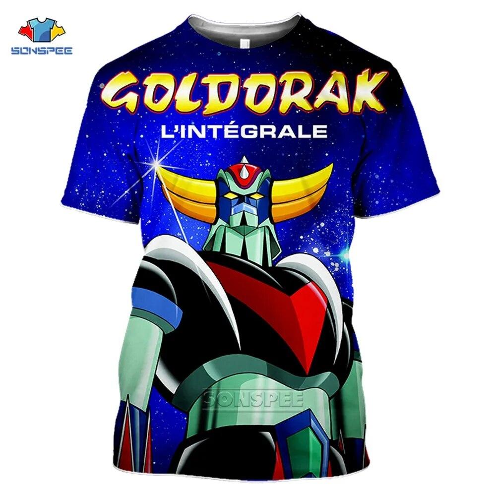 

SONSPEE мужские и женские футболки с 3D принтом Goldorak, повседневная уличная одежда в стиле Харадзюку, хип-хоп, с короткими рукавами, винтажные футболки с аниме, топы, рубашка XXXL