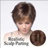 Women's Short Wavy Synthetic Wig - Natural Mixed Brown Hairpiece, Breathable & Lightweight for Daily, Party & Casual Wear, Ready Stock