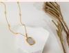 Rose Flower Pendant Titanium Steel Necklace - Fashionable, Colorfast French Mirror Clavicle Chain with Niche Design.