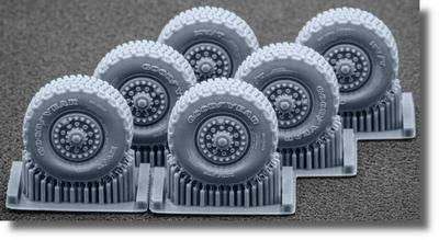 M142 Hymars Wheel Set Monmodel Plastic Model Parts SCXWM72002S Scale-X 1/72 Weight-Deformed (6 Pieces) (for Foreart) (Military Vehicle)