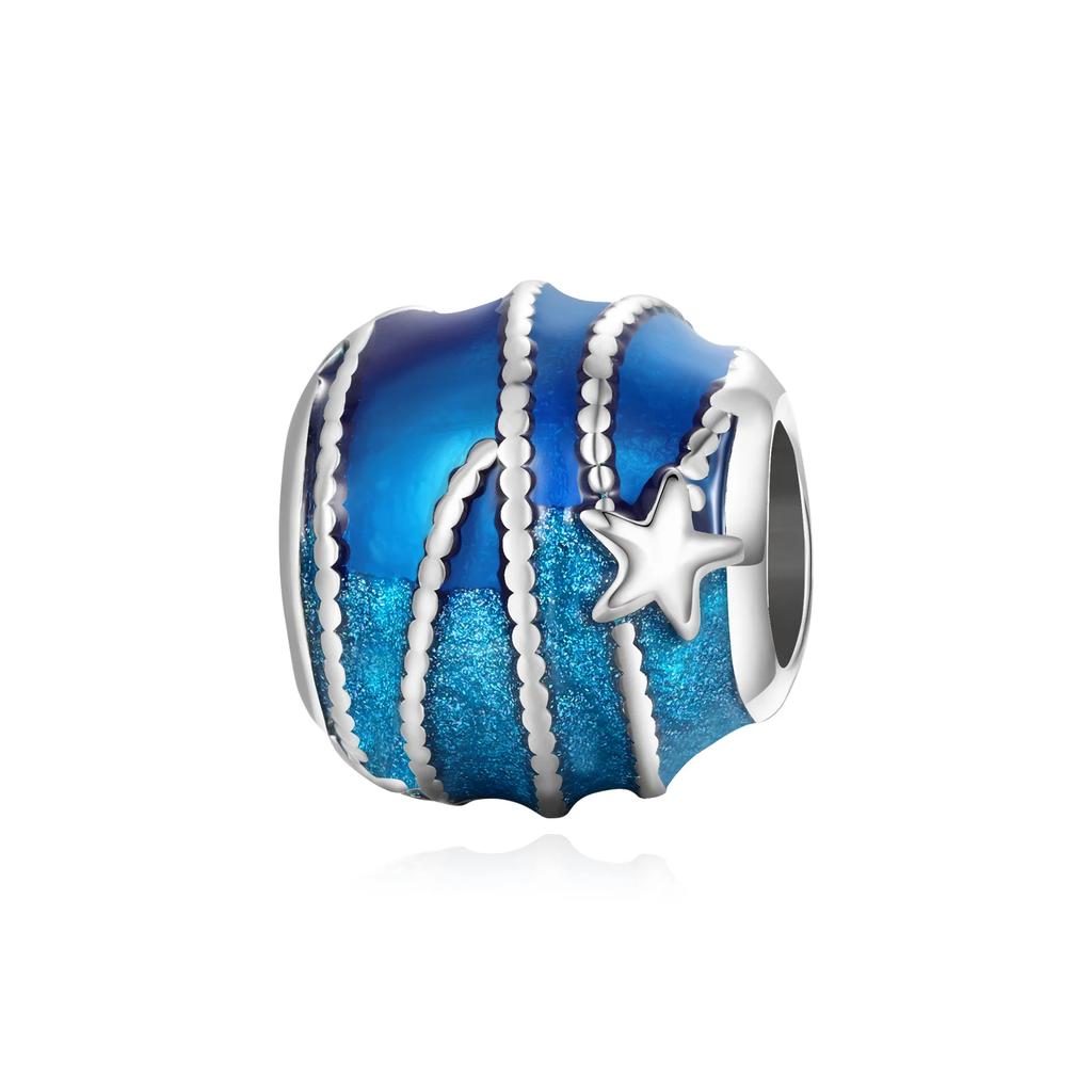 Seastar Turtle Ship Mermaid Ocean Series Pendant Fit Charm Copper Bracelet Diy Women Jewelry Gift Boutique Charms